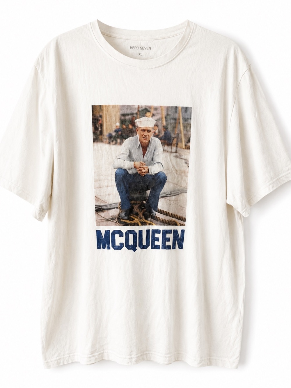 McQueen Graphic Tee ‎ Hero Seven - White